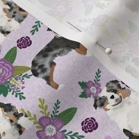 australian shepher pet quilt c blue merle quilt coordinate floral