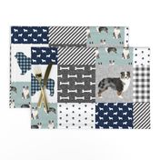 australian shepher pet quilt b blue merle cheater quilt floral