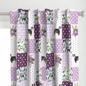 australian shepher pet quilt c blue merle cheater quilt floral