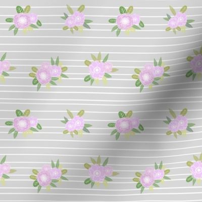 floral stripes coordinate unicorn quilt nursery fabric