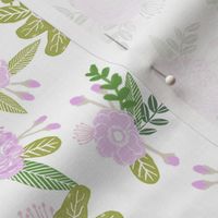 floral coordinate unicorn quilt nursery fabric light