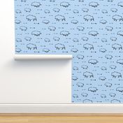 Buffalo Hunt // Light Blue // Large