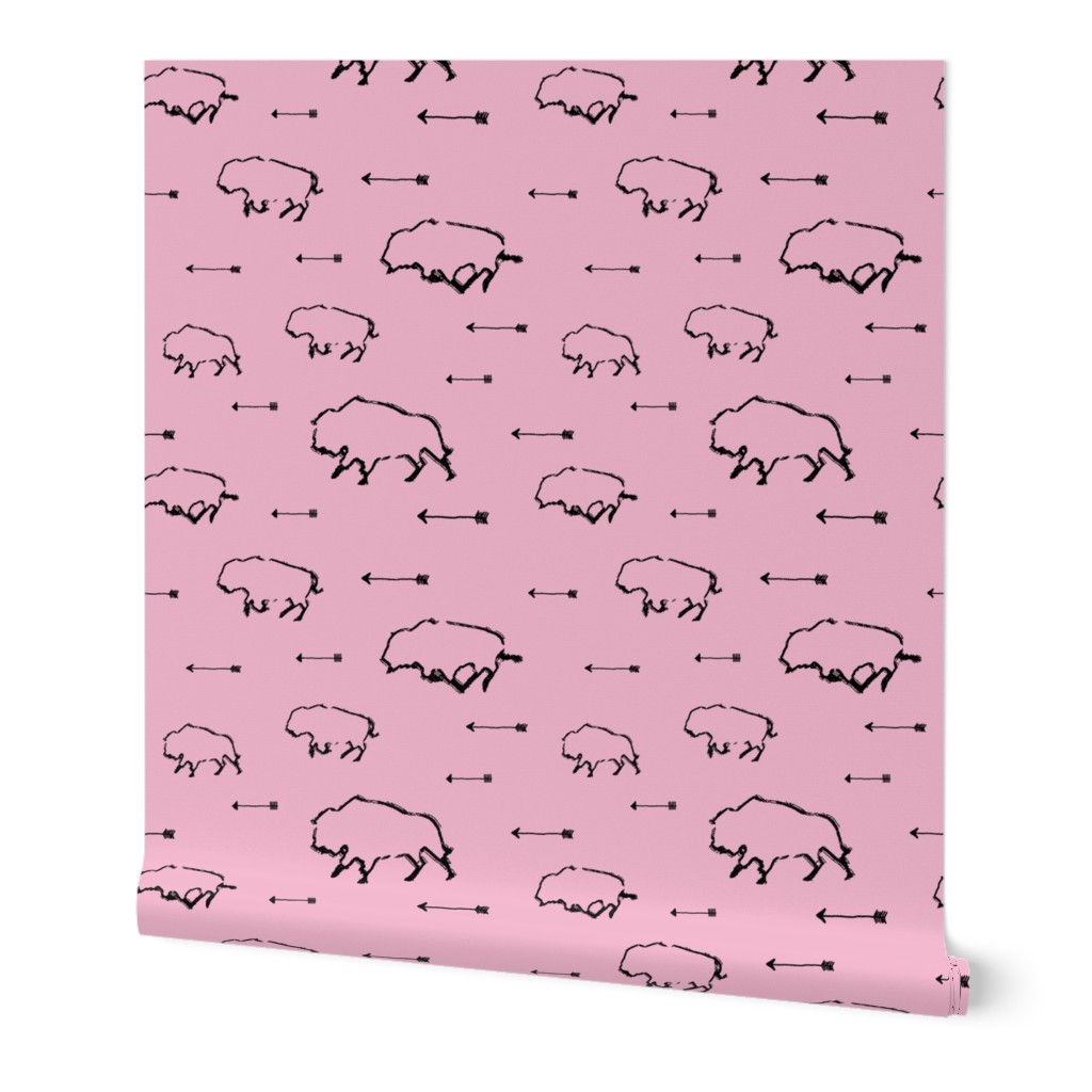 Buffalo Hunt // Pink // Large