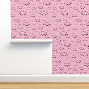 Buffalo Hunt // Pink // Large