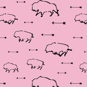 Buffalo Hunt // Pink // Small