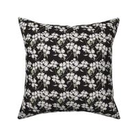 Dogwood floral in Black-Mini