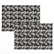 Dogwood floral in Black-Mini