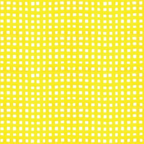 Yellow Watercolor Gingham