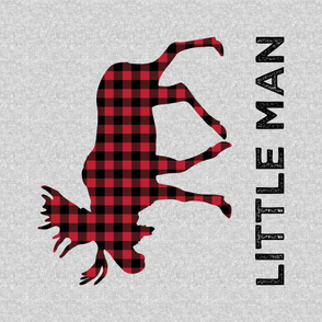 54" Minky Yard - Little Man - Moose