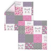 Little & Fierce Kitty - Wholecloth Cheater Quilt