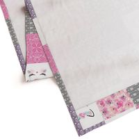 Little & Fierce Kitty - Wholecloth Cheater Quilt