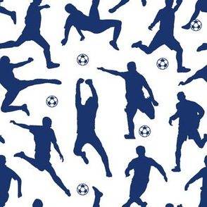 Blue Soccer Players // Large