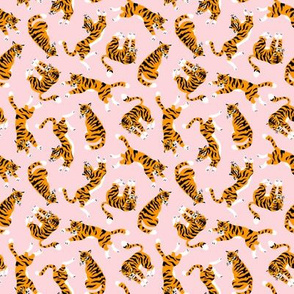 Tigers on the pink backround (small)