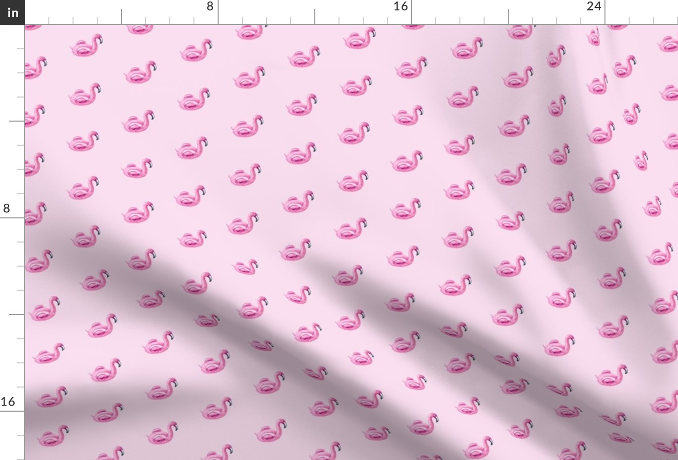 1" Pink Flamingo Pool Float // Blush