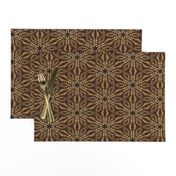 tribal lion flower hexagon tapestry 1 pavement africa symbol batik wax woodprint