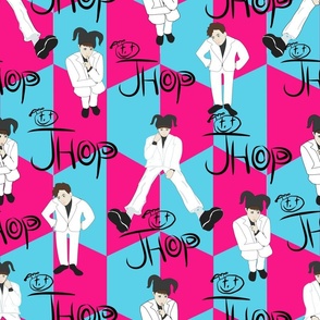 Jhopes More Boxes blue pink and black