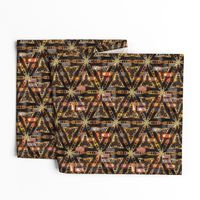 tribal lion modern hexagon tapestry 1 pavement africa symbol batik