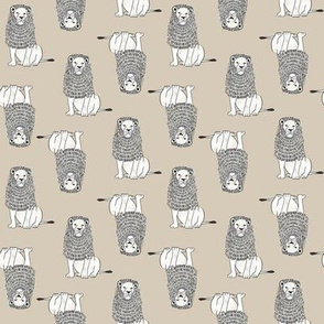 abc quilt //  lions  ABC's animals nursery fabric