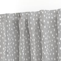 abc quilt //  dots ABC's animals nursery fabric grey