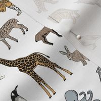abc quilt // animal woodland nature safari ABC's animals nursery fabric 