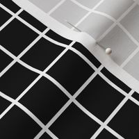 black and white windowpane grid 1" reversed square check graph paper