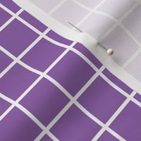 amethyst purple windowpane grid 1" reversed square check graph paper