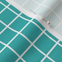 teal windowpane grid 1" reversed square check graph paper