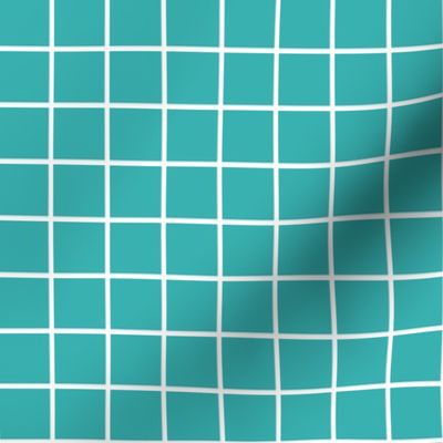 teal windowpane grid 1" reversed square check graph paper