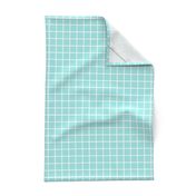 light teal windowpane grid 1" reversed square check graph paper