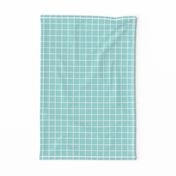 light teal windowpane grid 1" reversed square check graph paper