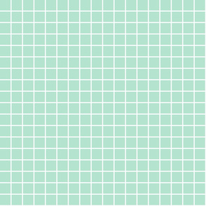 mint green windowpane grid 1" reversed square check graph paper