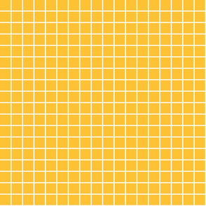 golden yellow windowpane grid 1" reversed square check graph paper