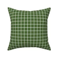 hunter green windowpane grid 1" reversed square check graph paper