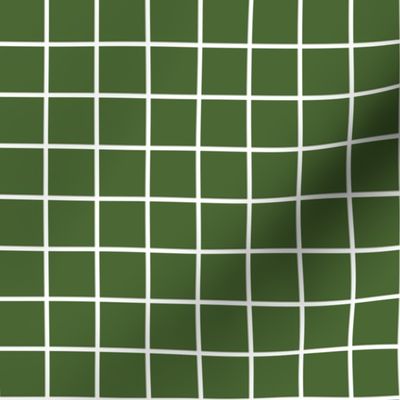 hunter green windowpane grid 1" reversed square check graph paper
