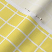 lemon yellow windowpane grid 1" reversed square check graph paper