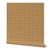 caramel windowpane grid 1" reversed square check graph paper