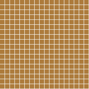 caramel windowpane grid 1" reversed square check graph paper