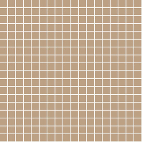 tan windowpane grid 1" reversed square check graph paper