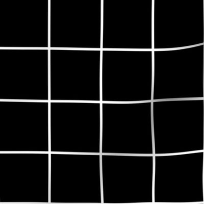 black and white windowpane grid 2" reversed square check graph paper