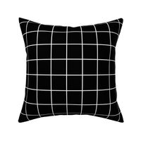 black and white windowpane grid 2" reversed square check graph paper