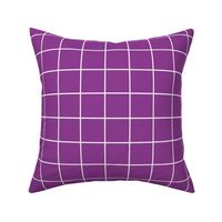 grape purple windowpane grid 2" reversed square check graph paper