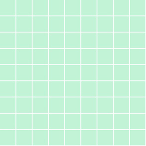 ice mint green windowpane grid 2" reversed square check graph paper