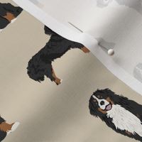 Bernese Mountain Dog dog breed fabric pet lovers sewing projects tan