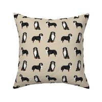 Bernese Mountain Dog dog breed fabric pet lovers sewing projects tan