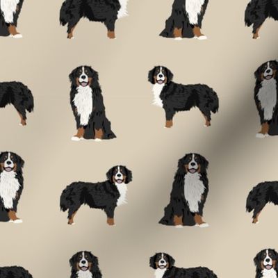 Bernese Mountain Dog dog breed fabric pet lovers sewing projects tan