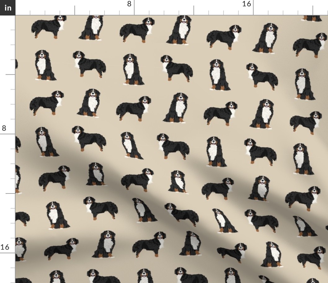 Bernese Mountain Dog dog breed fabric pet lovers sewing projects tan