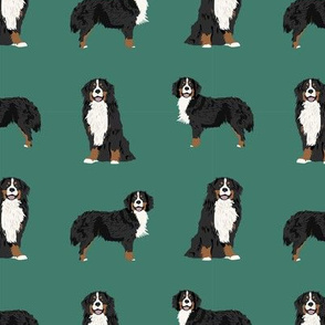 Bernese Mountain Dog dog breed fabric pet lovers sewing projects green