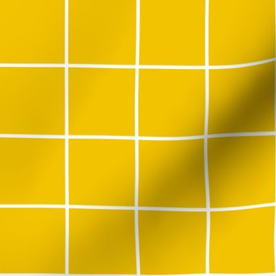 mustard yellow windowpane grid 2" reversed square check graph paper