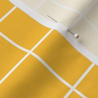 golden yellow windowpane grid 2" reversed square check graph paper