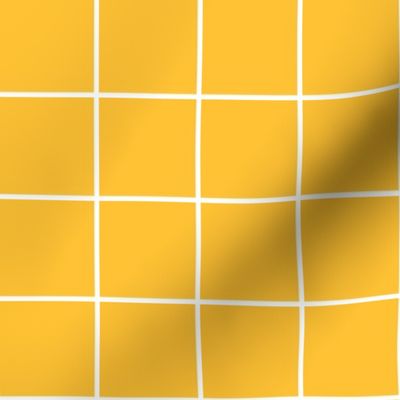 golden yellow windowpane grid 2" reversed square check graph paper